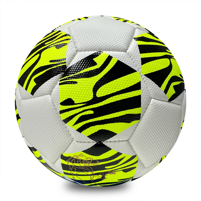 Machine Sewing Soccer Ball Size 5 PU Outdoor Match High Quality Custom Logo Competitive Price Best Seller for Youth Training Competition,Blue Arc Sports