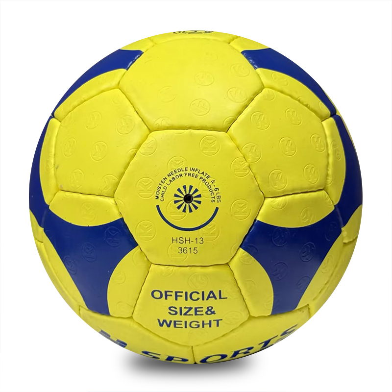 Professional Size 1/2/3 Rubber Handball High Rebound Durable PU for Competition and Training Wholesale Customized Logo,Blue Arc Sports