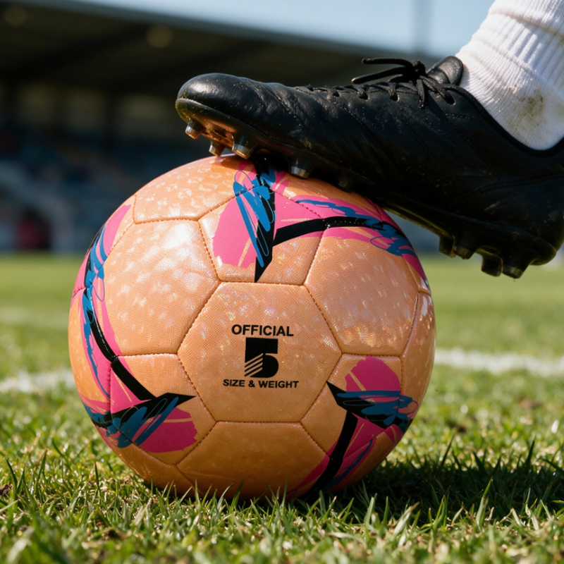 Factory Direct Sale Machine Sewing Soccer Ball Size 5 PU Outdoor Match High Quality Custom Logo Low Price Best Seller Training Ball,Blue Arc Sports