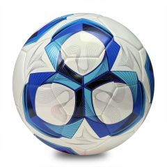 Superior Thermal Bonded Size 5 Football, Waterproof Durable Abrasion Resistant PU, Soccer Ball for Official Match, Training and Team Sports Competition,Arc Bleu Sports