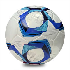 Superior Thermal Bonded Size 5 Football, Waterproof Durable Abrasion Resistant PU, Soccer Ball for Official Match, Training and Team Sports Competition,Arc Bleu Sports