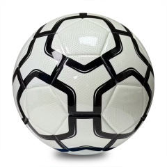 Quality Thermal Bonded Size 5 Football, Waterproof and Wear Resistant Durable Cover, PU Soccer Ball for Adult Training, Match and Team Sports Activities,Arc Bleu Sports