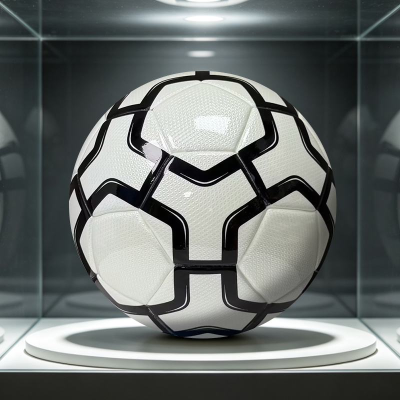 Quality Thermal Bonded Size 5 Football, Waterproof and Wear Resistant Durable Cover, PU Soccer Ball for Adult Training, Match and Team Sports Activities,Arc Bleu Sports