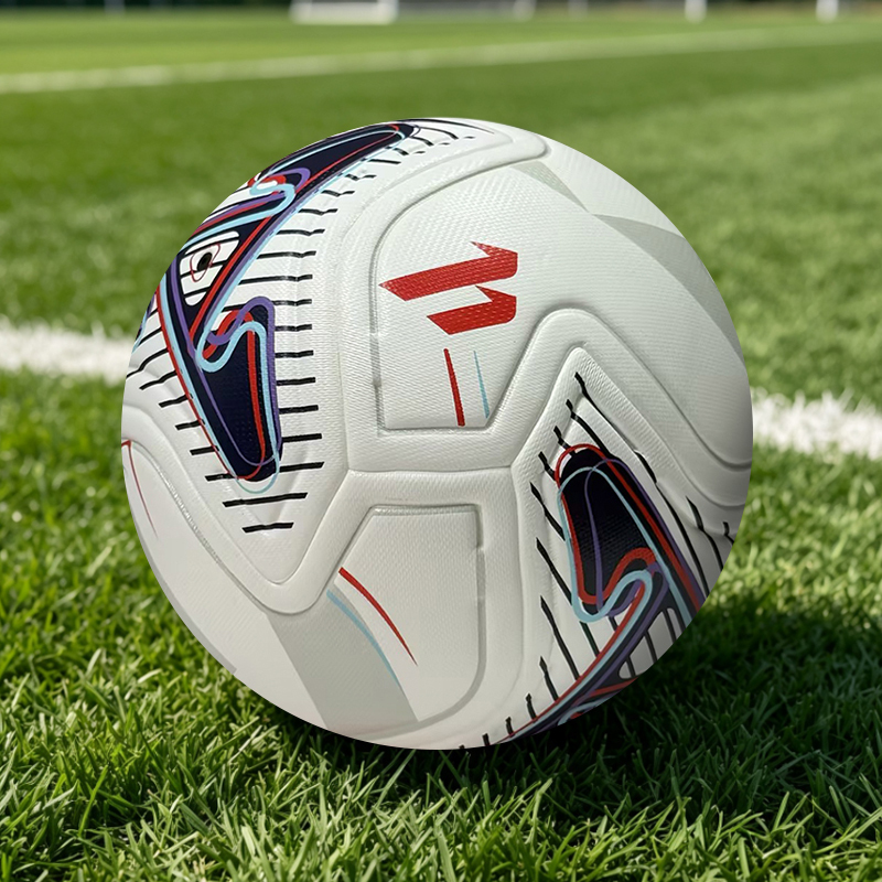 Advanced Thermal Bonded Size 5 Football, Waterproof Abrasion Resistant Durable Material, High Quality Soccer Ball for Training, Match and Team Sports Events,Arc Bleu Sports