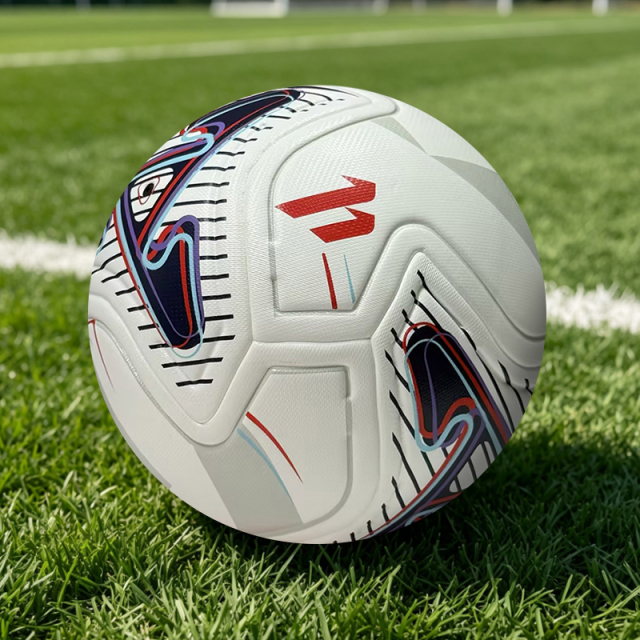 Advanced Thermal Bonded Size 5 Football, Waterproof Abrasion Resistant Durable Material, High Quality Soccer Ball for Training, Match and Team Sports Events,Arc Bleu Sports
