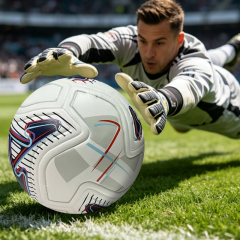 Advanced Thermal Bonded Size 5 Football, Waterproof Abrasion Resistant Durable Material, High Quality Soccer Ball for Training, Match and Team Sports Events,Arc Bleu Sports