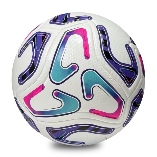 Thermal Bonded Size 5 Soccer Ball, Waterproof Durable Abrasion Resistant PU Cover, Professional Football for Adult Outdoor Indoor Training and Match,Blue Arc Sports