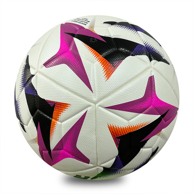 High Quality Professional Customized Size 5 Soccer Ball PU Leather Match Football Training Custom Logo Factory Price,Blue Arc Sports