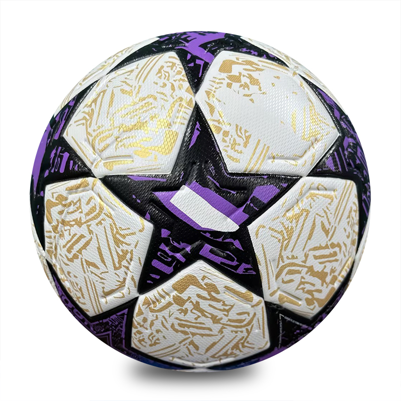 Professional Size 5 Thermal Bonded Ball Custom Team Sports Equipment PU Leather Soccer Training Football Custom Logo,Blue Arc Sports