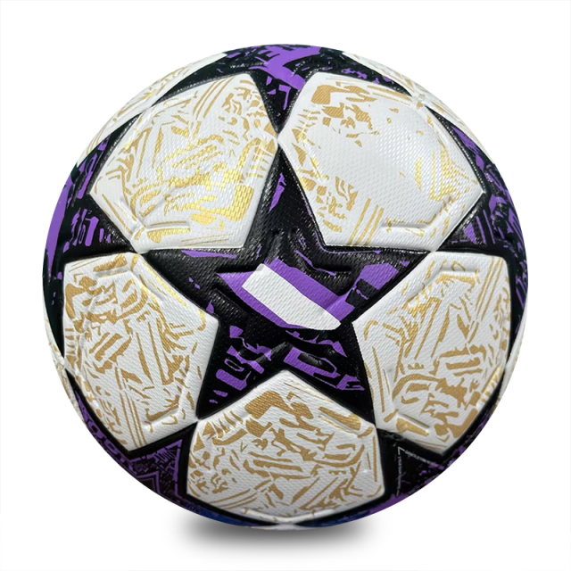 Professional Size 5 Thermal Bonded Ball Custom Team Sports Equipment PU Leather Soccer Training Football Custom Logo,Blue Arc Sports