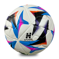 High Quality Professional Customized Size 5 Soccer Ball PU Leather Match Football Training Custom Logo Factory Price,Blue Arc Sports