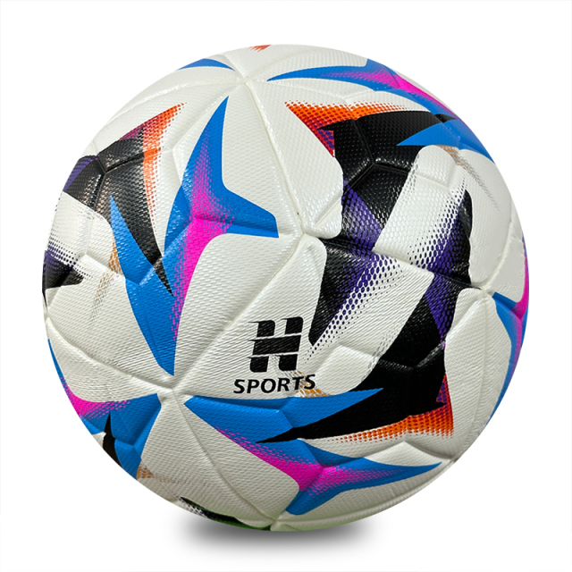 High Quality Professional Customized Size 5 Soccer Ball PU Leather Match Football Training Custom Logo Factory Price,Blue Arc Sports