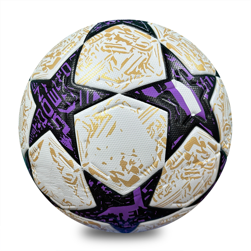 Professional Size 5 Thermal Bonded Ball Custom Team Sports Equipment PU Leather Soccer Training Football Custom Logo,Blue Arc Sports