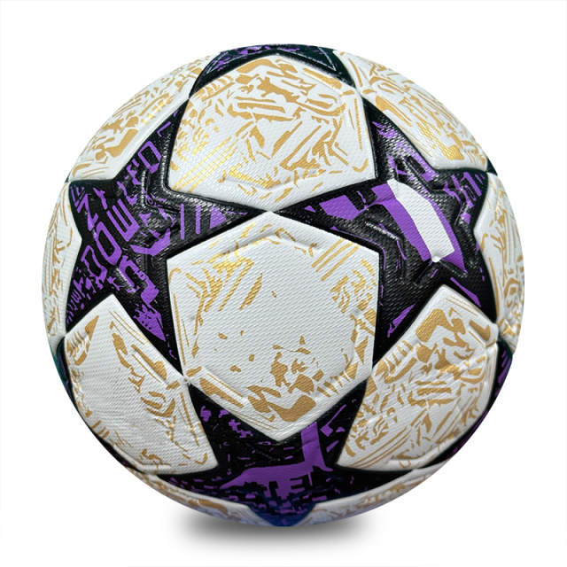Professional Size 5 Thermal Bonded Ball Custom Team Sports Equipment PU Leather Soccer Training Football Custom Logo,Blue Arc Sports