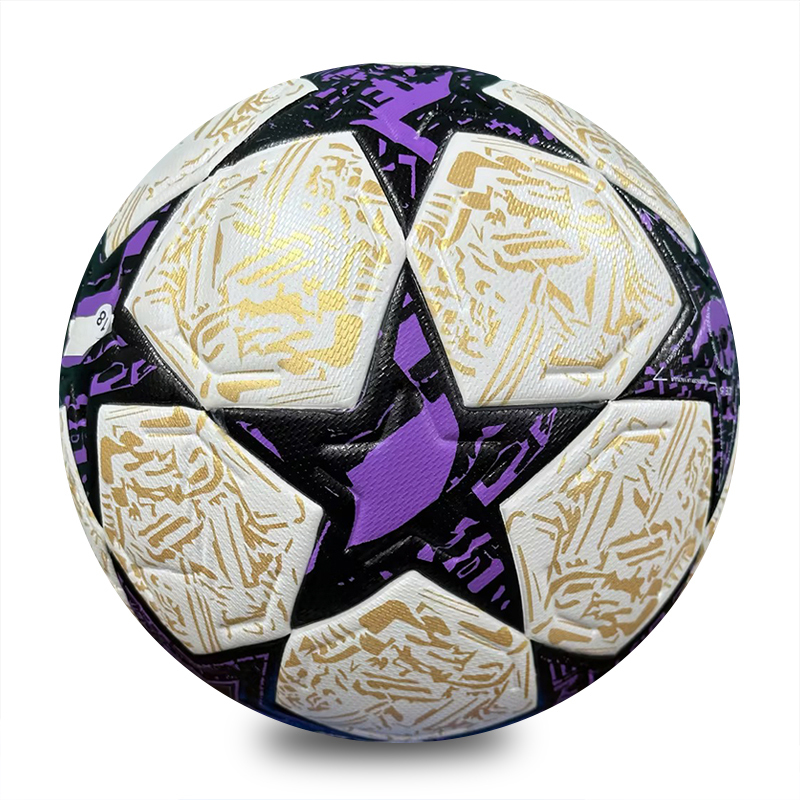 Professional Size 5 Thermal Bonded Ball Custom Team Sports Equipment PU Leather Soccer Training Football Custom Logo,Blue Arc Sports