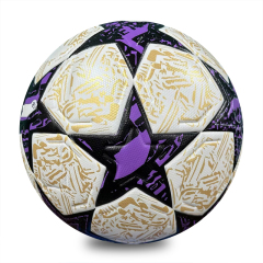 Professional Size 5 Thermal Bonded Ball Custom Team Sports Equipment PU Leather Soccer Training Football Custom Logo,Blue Arc Sports
