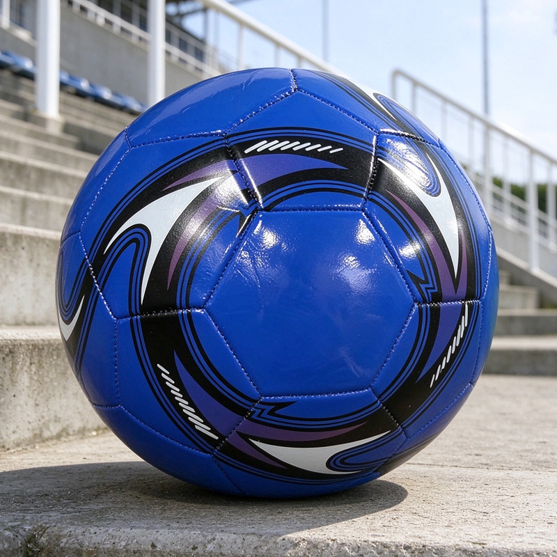 High Quality Official Match Ball High Quality Professional Soccer Ball Size 5 PVC machine-stitched Football New Arrival,Blue Arc Sports
