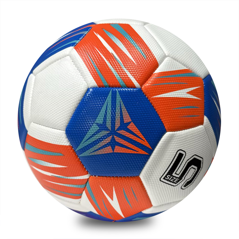 Good Quality Factory Price Students Training Custom Machine Sewing Football for Outdoor Play Soccer Professional Size 5,Blue Arc Sports