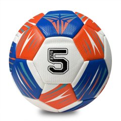 Good Quality Factory Price Students Training Custom Machine Sewing Football for Outdoor Play Soccer Professional Size 5,Blue Arc Sports