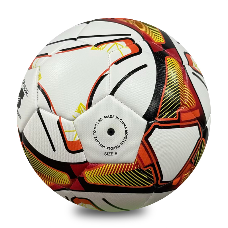 Custom Logo COLOR Size 5 machine-stitched Soccer Ball PVC Material Professional Match Football for Club Wholesale Bulk Wholesale,Blue Arc Sports