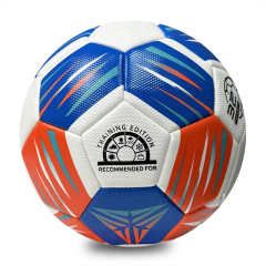 Good Quality Factory Price Students Training Custom Machine Sewing Football for Outdoor Play Soccer Professional Size 5,Blue Arc Sports