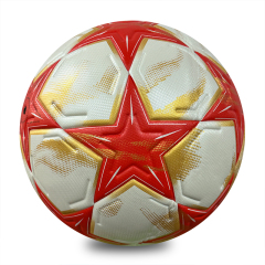 Thermal Bonded PU Soccer Ball Size 5, Seamless Premium Football for Adult Outdoor Game Wholesale Custom Blue Star,Blue Arc Sports