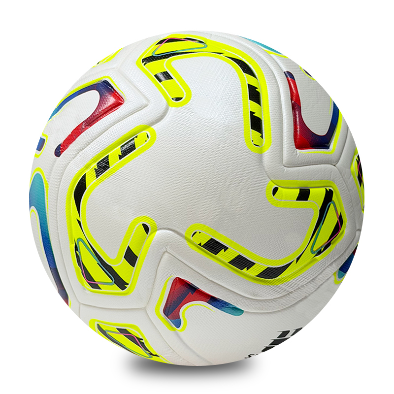 Size 5 Soccer Ball Wholesale Custom Logo PU Leather Seamless Match Training Football For Adult Kids Waterproof Match Training,Blue Arc Sports