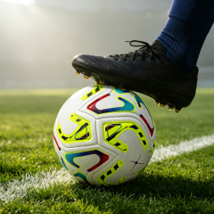 Size 5 Soccer Ball Wholesale Custom Logo PU Leather Seamless Match Training Football For Adult Kids Waterproof Match Training,Blue Arc Sports