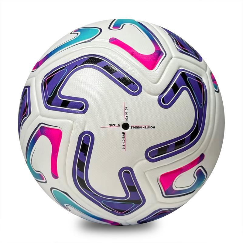 Size 5 Soccer Ball Wholesale Custom Logo PU Leather Seamless Match Training Football For Adult Kids Waterproof Match Training,Blue Arc Sports