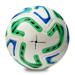 Size 5 Soccer Ball Wholesale Custom Logo PU Leather Seamless Match Training Football For Adult Kids Waterproof Match Training,Blue Arc Sports