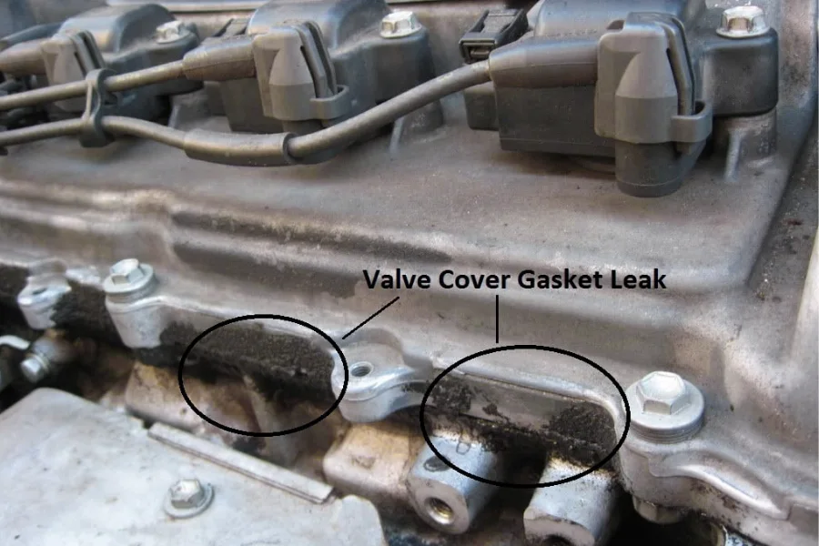 Reasons Why a Car Is Leaking Oil and How to Fix It &ndash; valve cover gasket oil leakage from heat and age