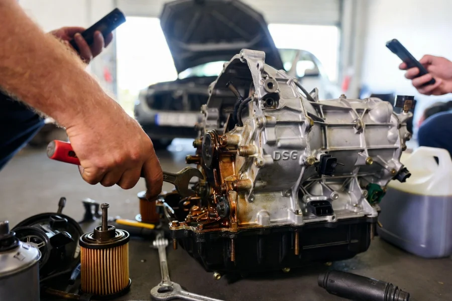 DSG transmission maintenance: oil change, filter replacement, and routine care to ensure optimal performance.