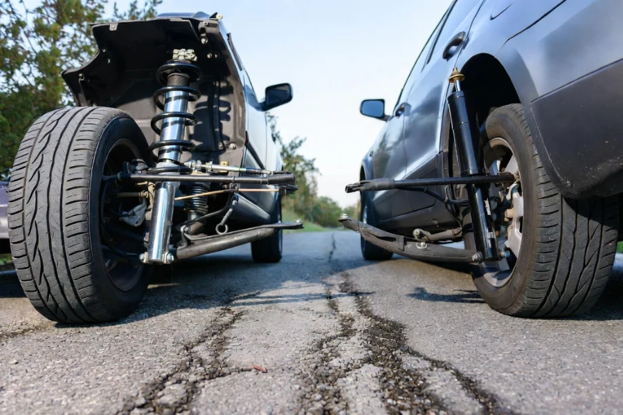 oil vs gas shock absorber performance difference during road test