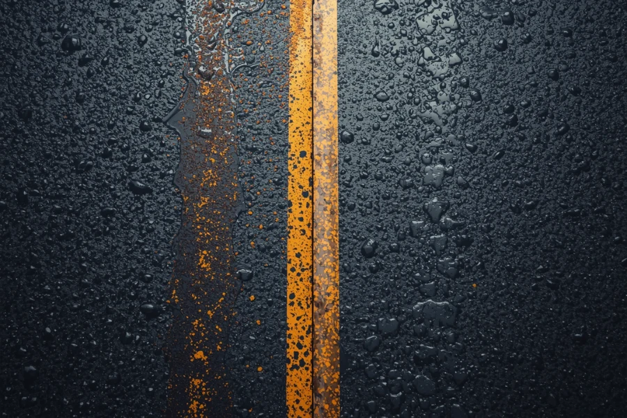 worn tires reducing grip and increasing stopping distance on wet roads