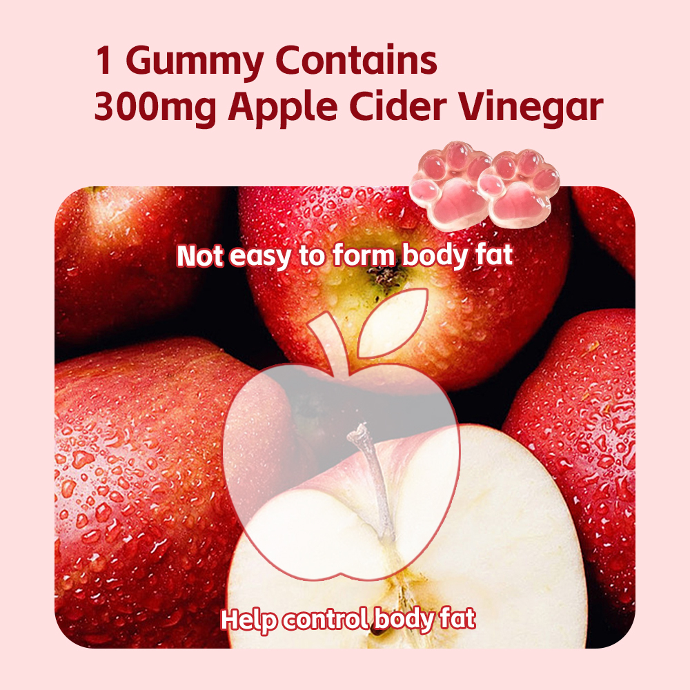 ACORN Slimming Apple Gummies Weight control Loss Products Cider Vinegar CLA glycerides Keto Bear Gummies