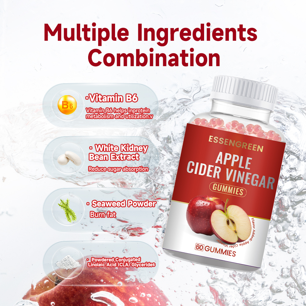 ACORN Slimming Apple Gummies Weight control Loss Products Cider Vinegar CLA glycerides Keto Bear Gummies