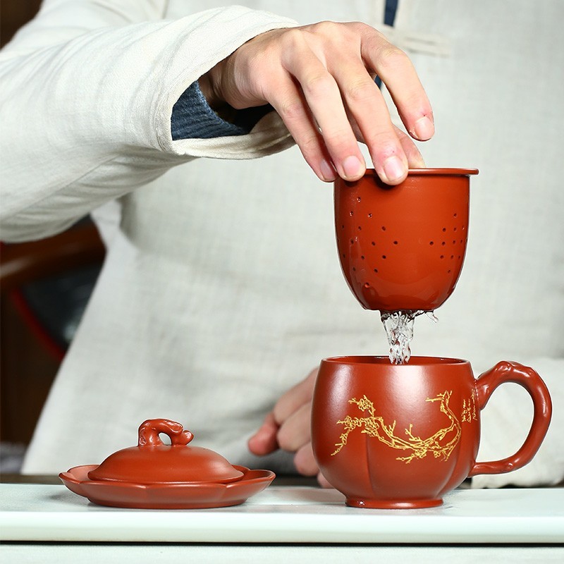 yixing teapot clayteapot chinese pot purple clay