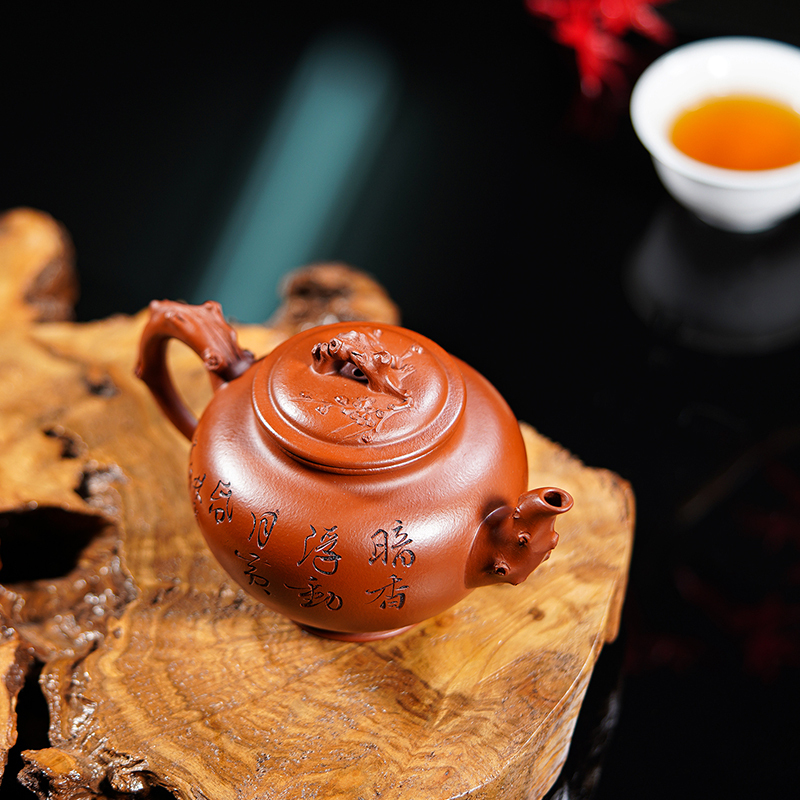 宜兴报春壶名家大师范小君紫砂壶全手工原矿朱泥茶具茶壶