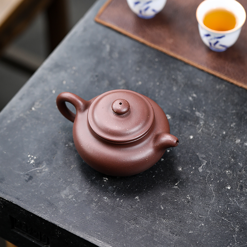 Yixing Purple Clay Teapot Original Mine Purple Clay Antique Teapot Famous Artist Wang Shiping Handmade Tea Set Teapot