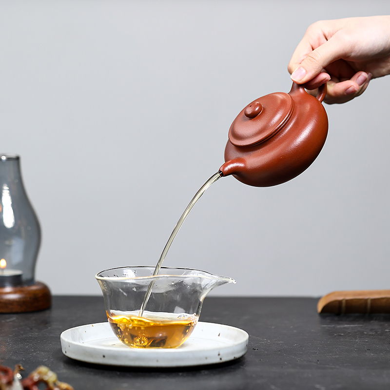 Yixing Zisha Teapot Original Mine Big Red Clay Antique Teapot Famous Handmade Kungfu Tea Set Teapot