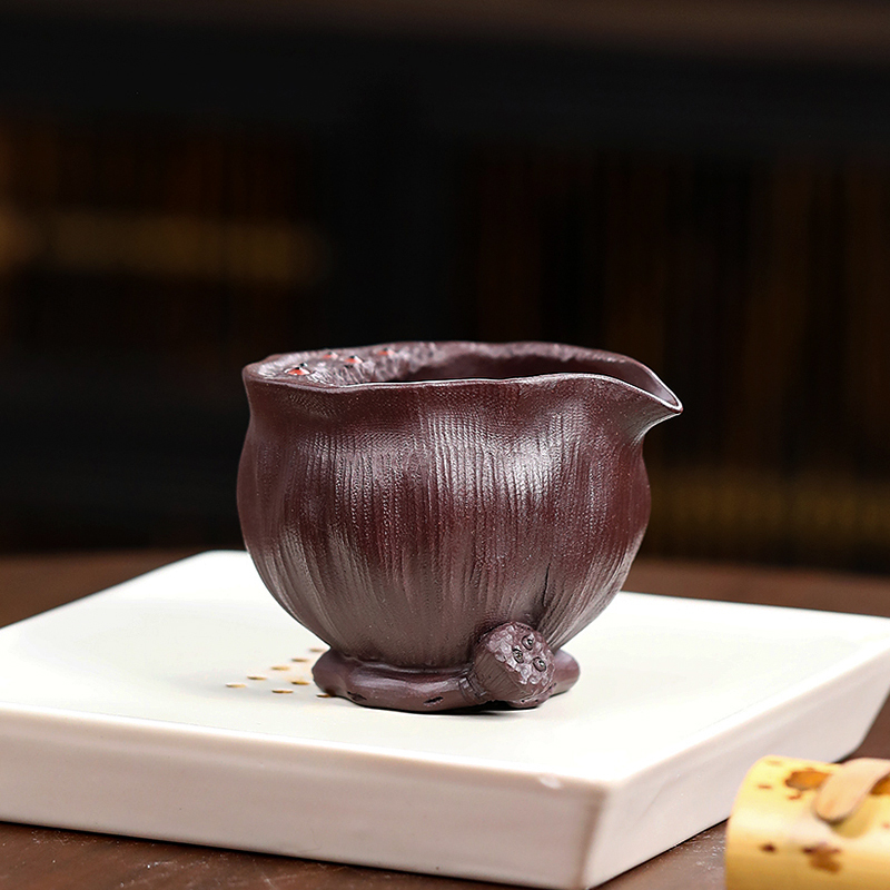 Yixing Zisha Lianpeng Gongdao Cup Famous Handmade Kungfu Tea Set Tea Ceremony Peripheral Tea Divider