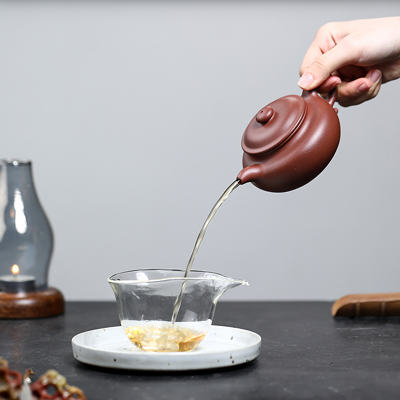 Yixing Purple Clay Teapot Original Mine Purple Clay Antique Teapot Famous Handmade Kungfu Tea Set Purple Clay Teapot