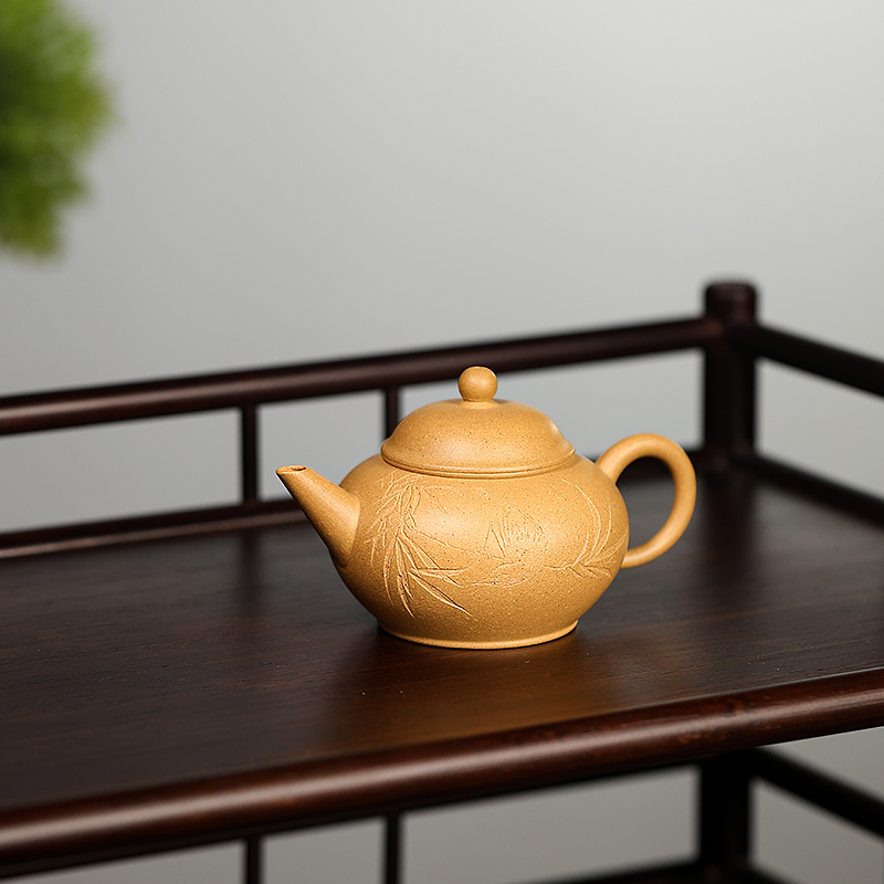 Yixing Zisha Teapot Raw Ore Clay Horizontal Teapot National Engineer Xu Xiaoya Handmade Tea Set Teapot