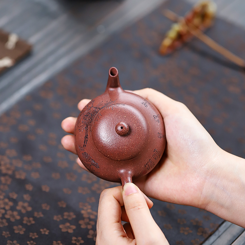 Yixing Zisha Teapot Original Ore Chenxiang Clay Pear Shape Famous Artist Luna Complete Handmade Kungfu Tea Set Teapot