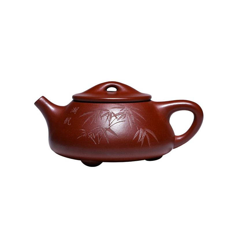 Yixing purple sand pot Dajingzhou stone ladle all handmade kung fu tea set gift box set household teapot