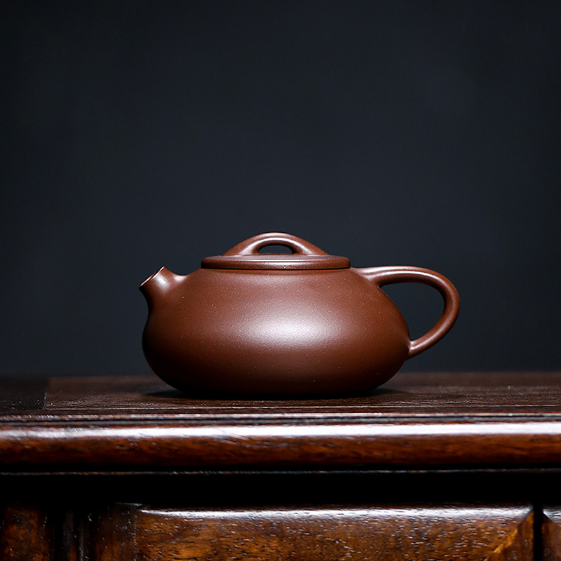 Original  purple clay pot, shipiao 160cc Yixing purple clay pot master handmade Kung Fu tea set