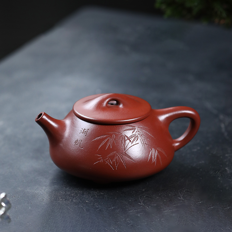 Yixing purple clayteapot jingzhou handmade kung fu tea set  household teapot 360ml