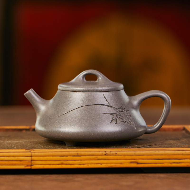 Yixing Zisha Teapot Original Mine Qingduan Shiheng Stone Ladle Famous Artist Xu Xiaoya Handmade Tea Set Teapot