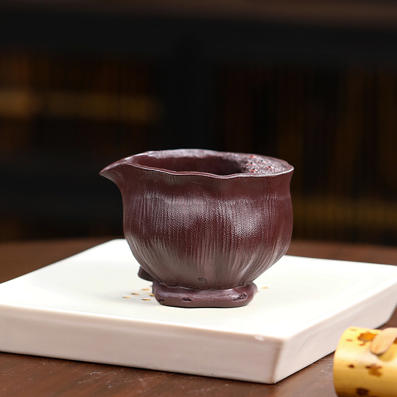 Yixing Zisha Lianpeng Gongdao Cup Famous Handmade Kungfu Tea Set Tea Ceremony Peripheral Tea Divider