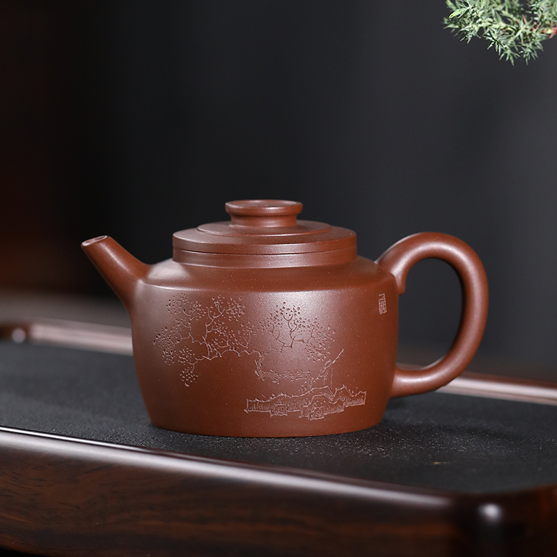 Yixing Purple Clay Teapot Original purple clay Practical vessel shapes hand made julunzhu  220ml